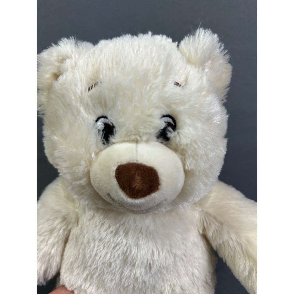 Build-A-Bear‎ Workshop Cream Teddy Bear Plush Brown Nose Paw Pads B-A-B Logo